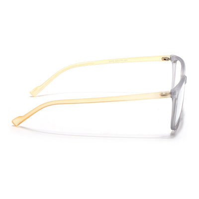 Eyejack Canment Grey Square Eyeglasses for Men & Women (CM2475FCL1793-C4)