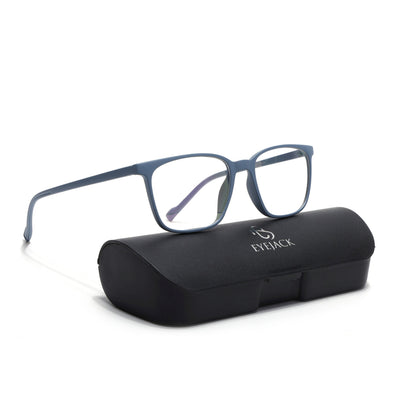 Eyejack Canment Sky Blue Square Eyeglasses for Men & Women (CM2475FCL1795-C6)