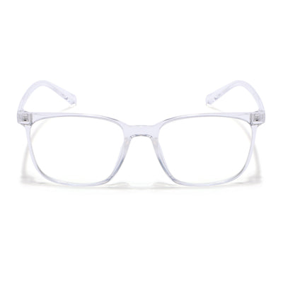 Eyejack Canment Transparent Square Eyeglasses for Men & Women (CM2475FCL1798-C9)