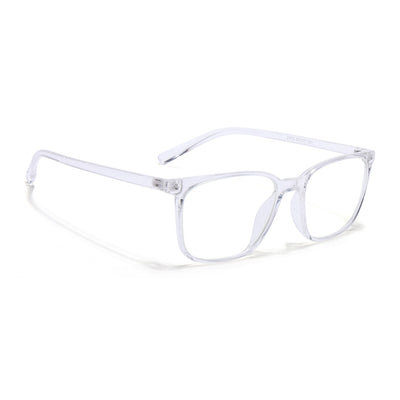 Eyejack Canment Transparent Square Eyeglasses for Men & Women (CM2475FCL1798-C9)