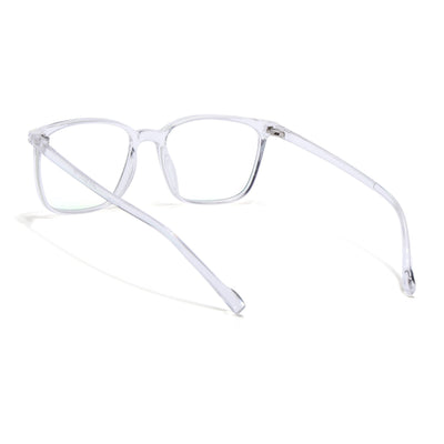 Eyejack Canment Transparent Square Eyeglasses for Men & Women (CM2475FCL1798-C9)