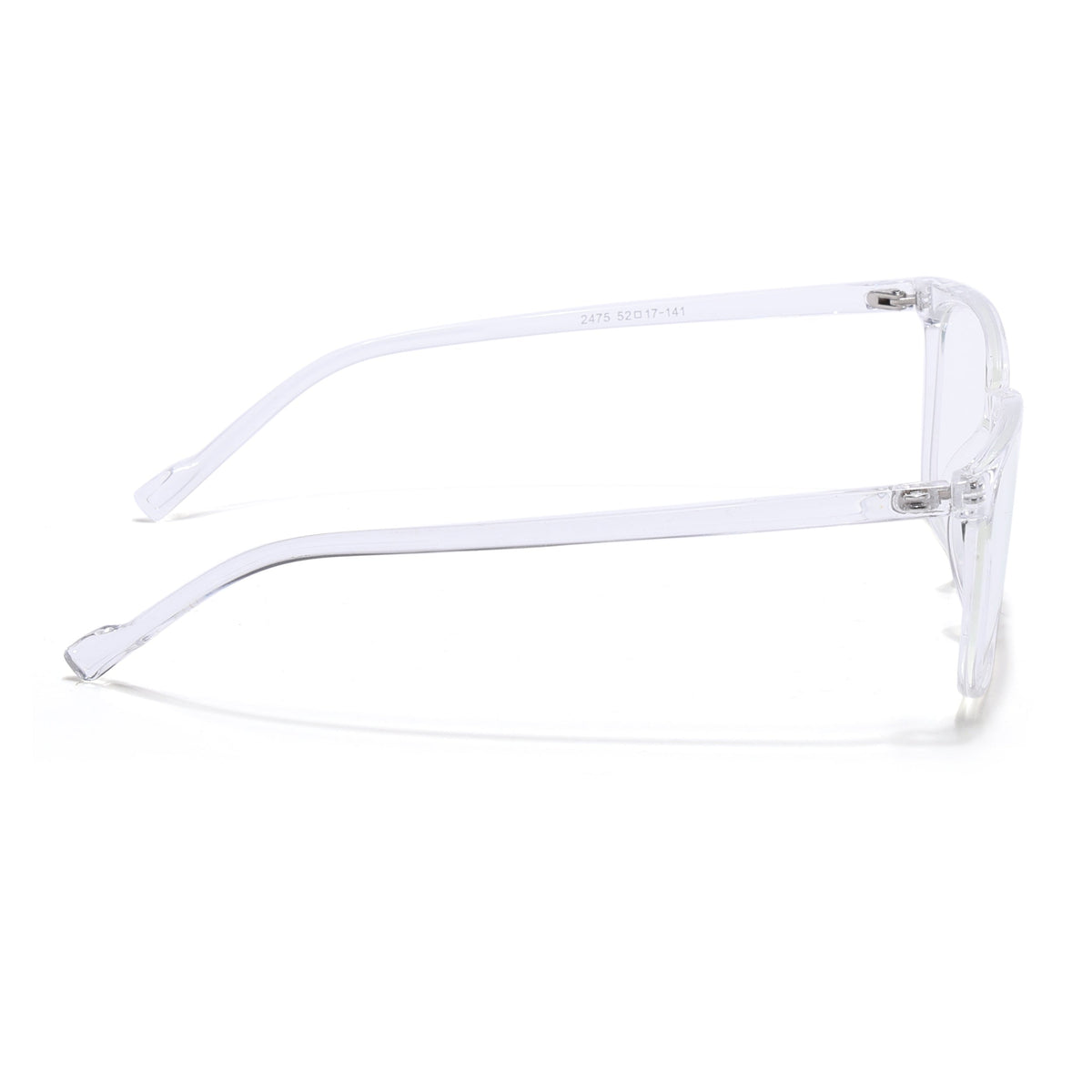 Eyejack Canment Transparent Square Eyeglasses for Men & Women (CM2475FCL1798-C9)