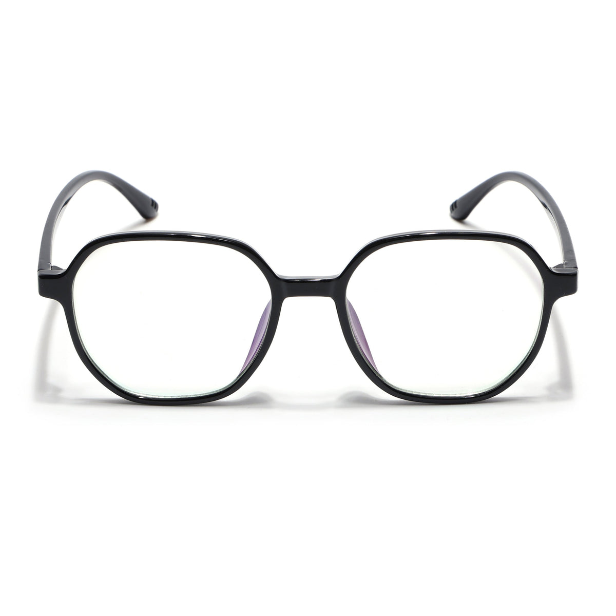 Eyejack Canment Shine Black Round Eyeglasses for Men & Women (CM2503FCL1800-C1)