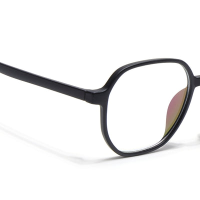 Eyejack Canment Matt Black Round Eyeglasses for Men & Women (CM2503FCL1801-C2)