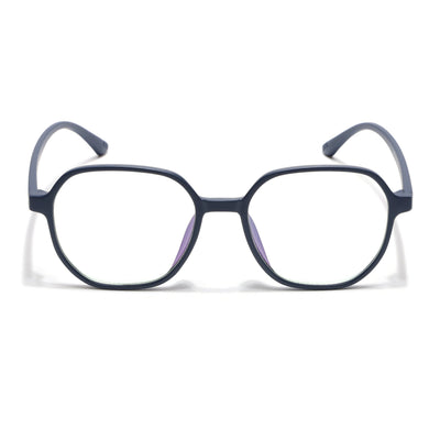 Eyejack Canment Navy Blue Round Eyeglasses for Men & Women (CM2503FCL1804-C5)