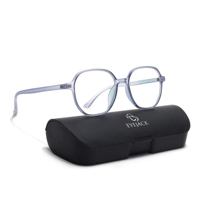 Eyejack Canment Blue Round Eyeglasses for Men & Women (CM2503FCL1806-C7)