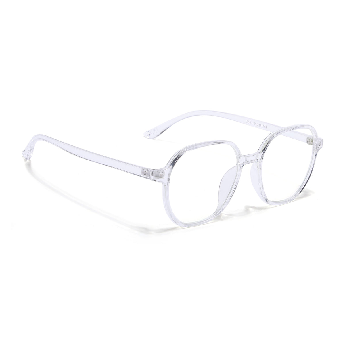 Eyejack Canment Transparent Round Eyeglasses for Men & Women (CM2503FCL1808-C9)
