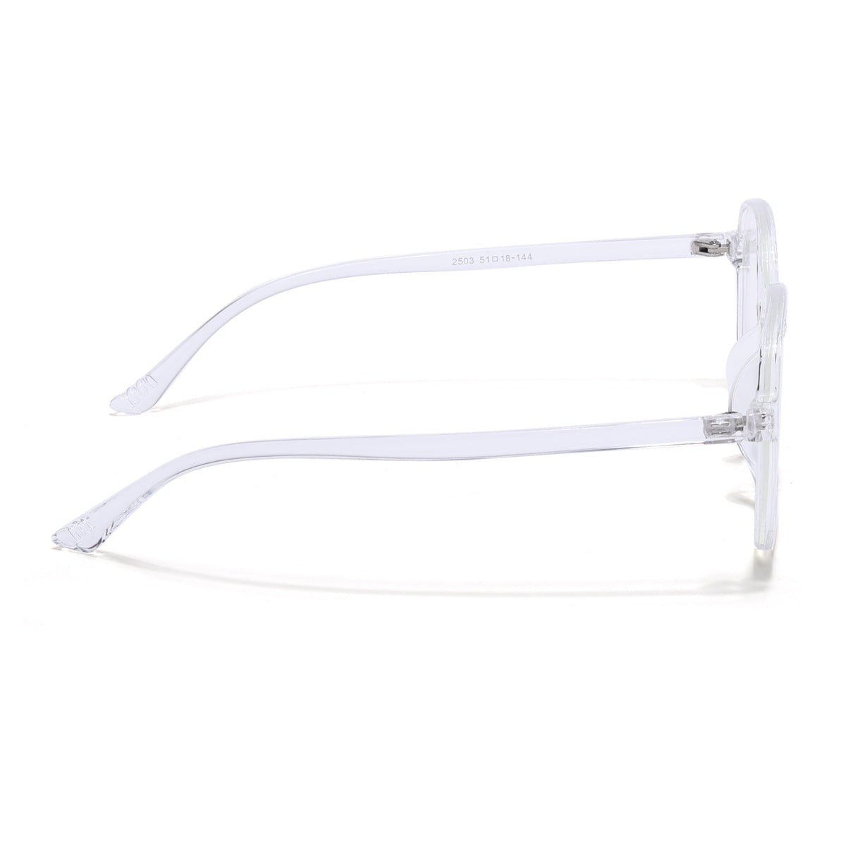 Eyejack Canment Transparent Round Eyeglasses for Men & Women (CM2503FCL1808-C9)