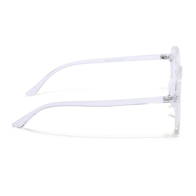 Eyejack Canment Transparent Round Eyeglasses for Men & Women (CM2503FCL1808-C9)