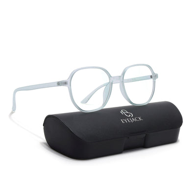 Eyejack Canment Sea Green Round Eyeglasses for Men & Women (CM2503FCL1809-C10)