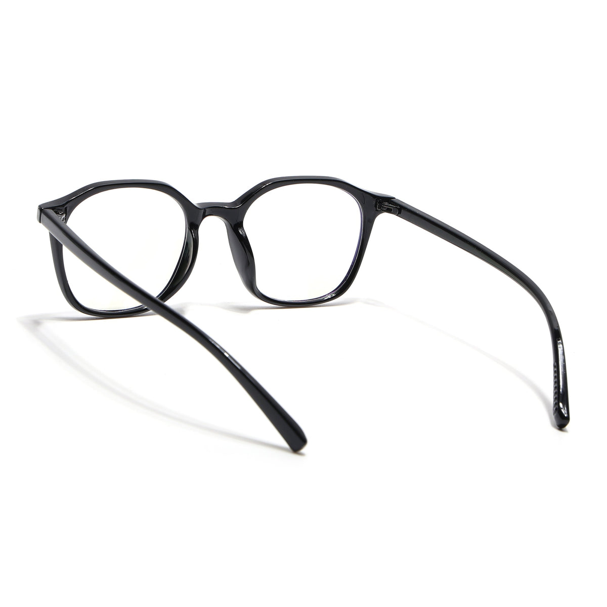 Eyejack Canment Shine Black Square Eyeglasses for Men & Women (CM2506FCL1810-C1)