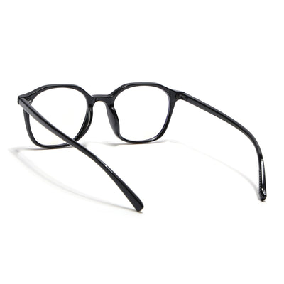 Eyejack Canment Shine Black Square Eyeglasses for Men & Women (CM2506FCL1810-C1)