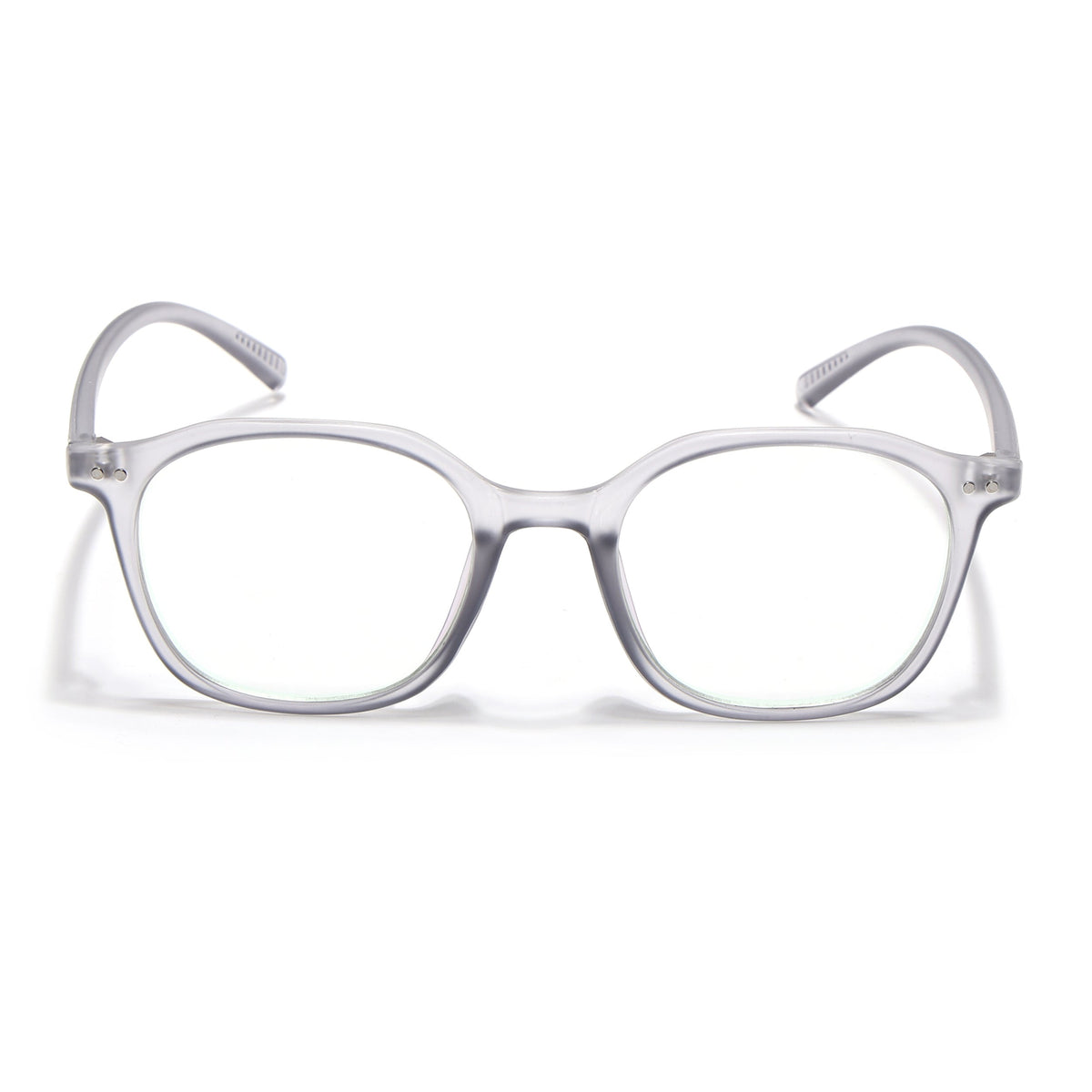 Eyejack Canment Grey Square Eyeglasses for Men & Women (CM2506FCL1812-C3)