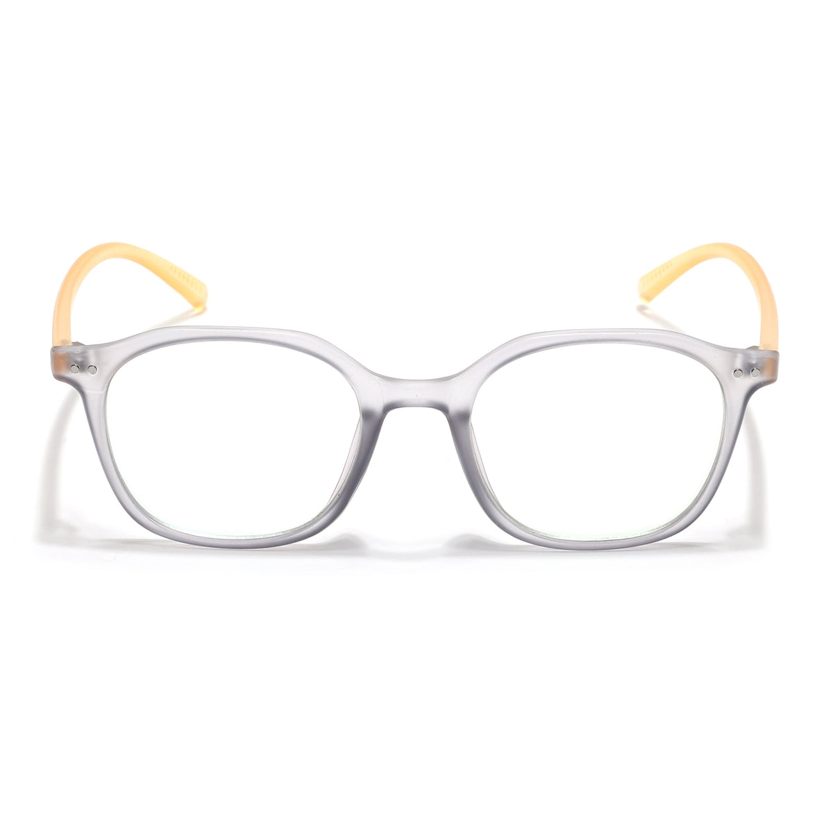 Eyejack Canment Grey Square Eyeglasses for Men & Women (CM2506FCL1813-C4)