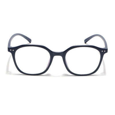 Eyejack Canment Navy Blue Square Eyeglasses for Men & Women (CM2506FCL1814-C5)