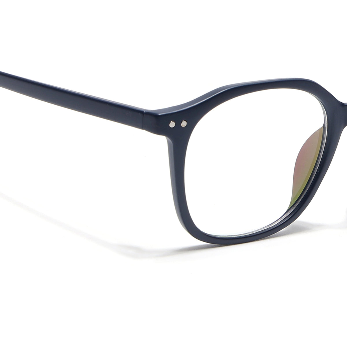 Eyejack Canment Navy Blue Square Eyeglasses for Men & Women (CM2506FCL1814-C5)
