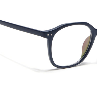 Eyejack Canment Navy Blue Square Eyeglasses for Men & Women (CM2506FCL1814-C5)