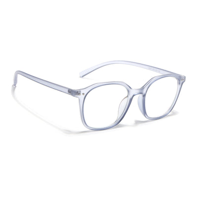 Eyejack Canment Blue Square Eyeglasses for Men & Women (CM2506FCL1816-C7)