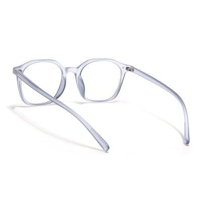 Eyejack Canment Blue Square Eyeglasses for Men & Women (CM2506FCL1816-C7)