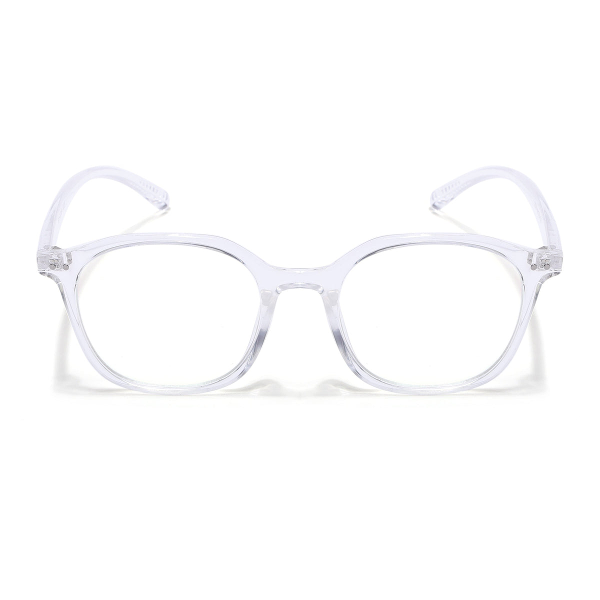 Eyejack Canment Transparent Square Eyeglasses for Men & Women (CM2506FCL1818-C9)