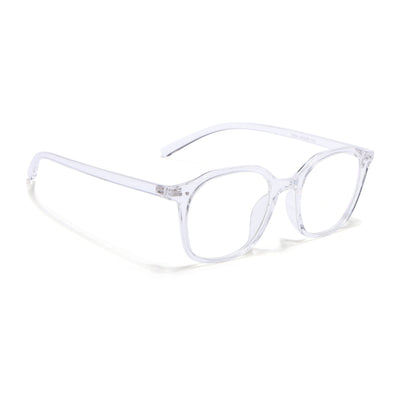 Eyejack Canment Transparent Square Eyeglasses for Men & Women (CM2506FCL1818-C9)