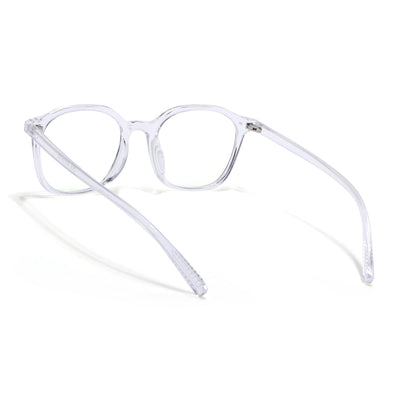 Eyejack Canment Transparent Square Eyeglasses for Men & Women (CM2506FCL1818-C9)
