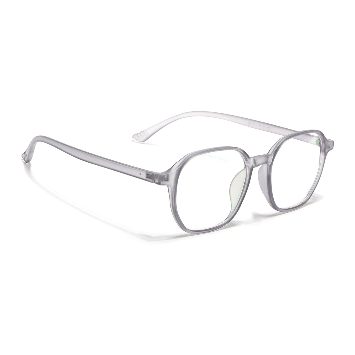 Eyejack Canment Grey Square Eyeglasses for Men & Women (CM2511FCL1822-C3)