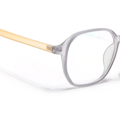 Eyejack Canment Grey Square Eyeglasses for Men & Women (CM2511FCL1823-C4)