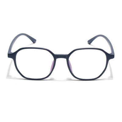 Eyejack Canment Navy Blue Square Eyeglasses for Men & Women (CM2511FCL1824-C5)
