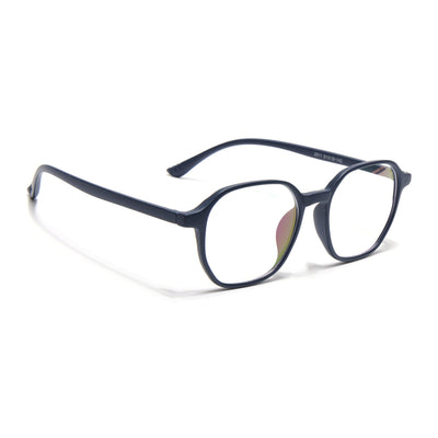 Eyejack Canment Navy Blue Square Eyeglasses for Men & Women (CM2511FCL1824-C5)