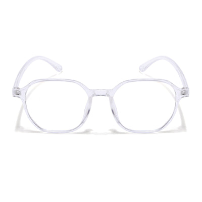 Eyejack Canment Transparent Square Eyeglasses for Men & Women (CM2511FCL1828-C9)