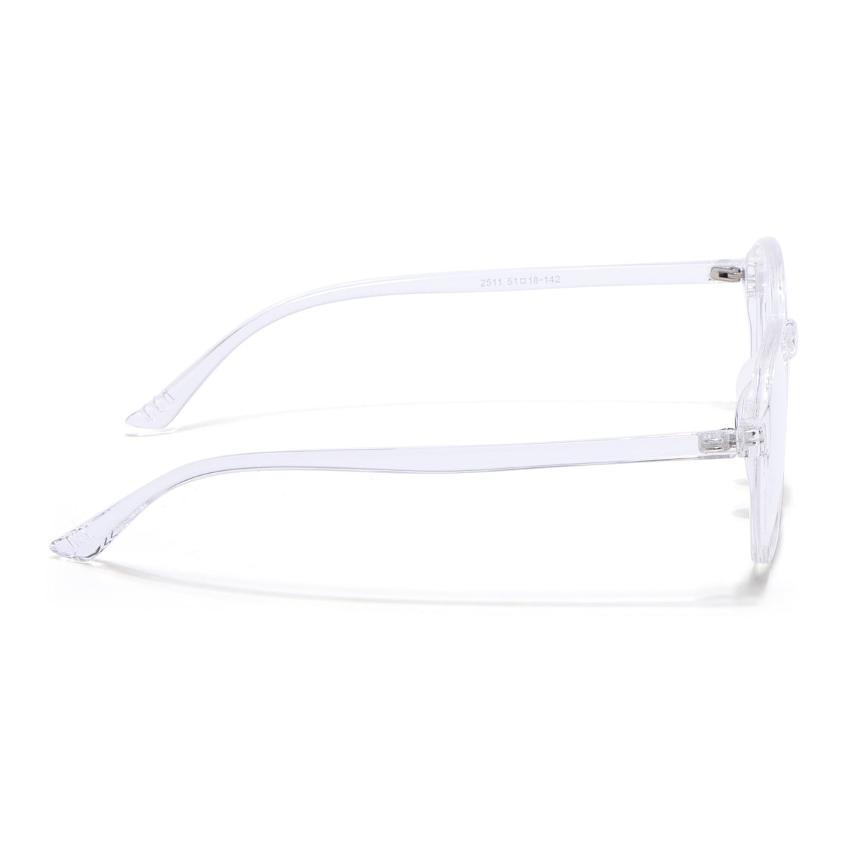 Eyejack Canment Transparent Square Eyeglasses for Men & Women (CM2511FCL1828-C9)