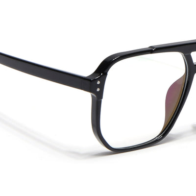 Eyejack Canment Shine Black Wayfarer Eyeglasses for Men & Women (CM28014FCL1888-C1)