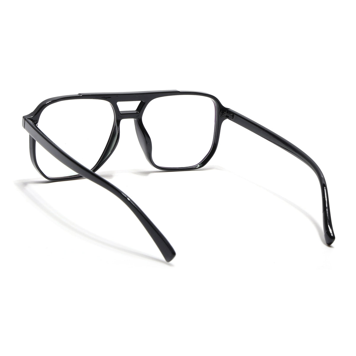 Eyejack Canment Shine Black Wayfarer Eyeglasses for Men & Women (CM28014FCL1888-C1)