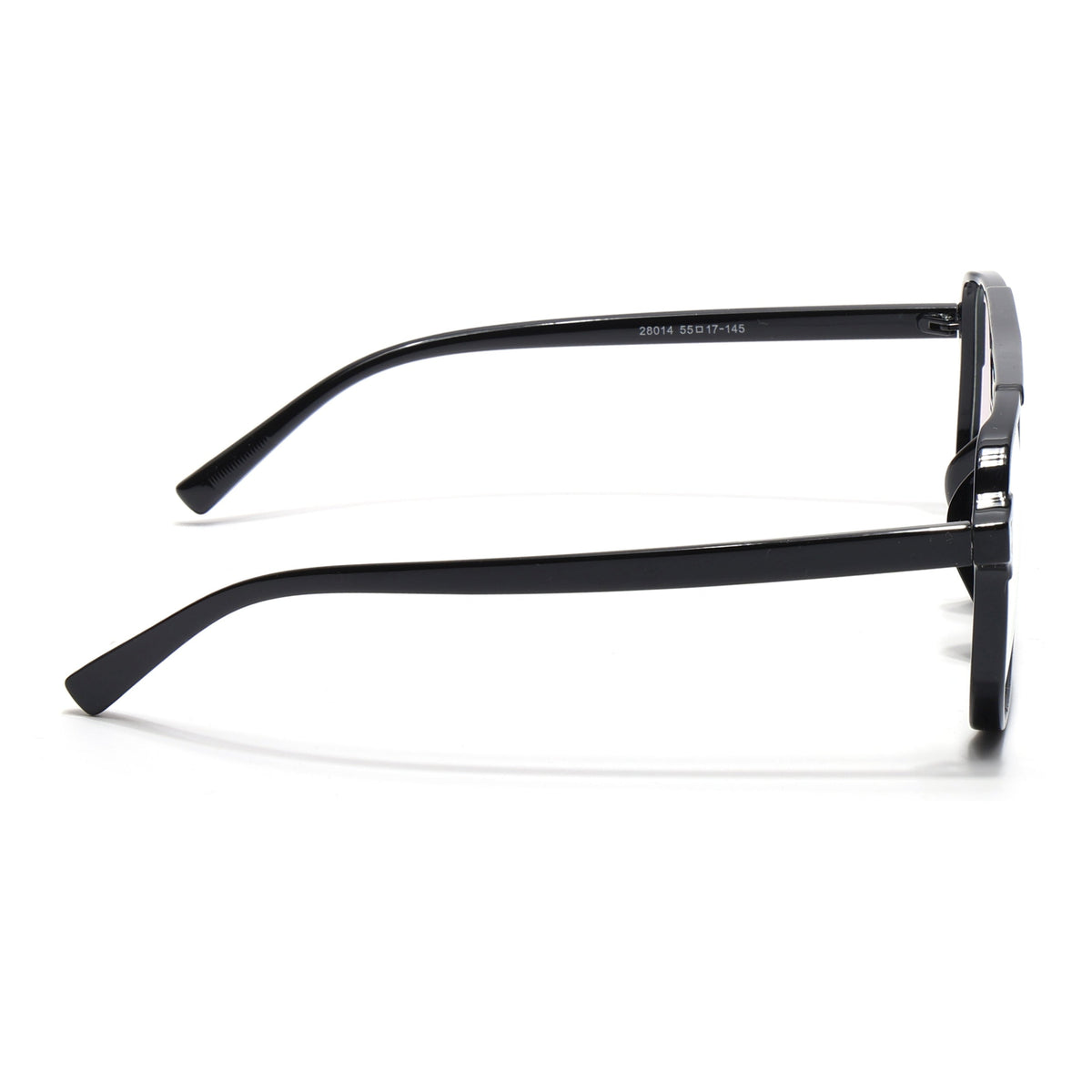 Eyejack Canment Shine Black Wayfarer Eyeglasses for Men & Women (CM28014FCL1888-C1)