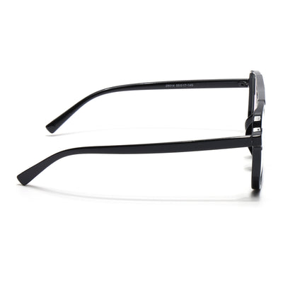 Eyejack Canment Shine Black Wayfarer Eyeglasses for Men & Women (CM28014FCL1888-C1)