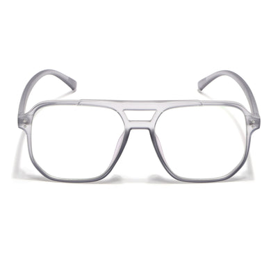 Eyejack Canment Grey Wayfarer Eyeglasses for Men & Women (CM28014FCL1890-C3)