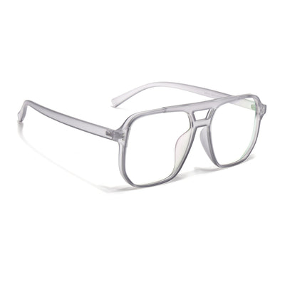 Eyejack Canment Grey Wayfarer Eyeglasses for Men & Women (CM28014FCL1890-C3)