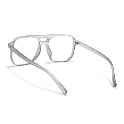 Eyejack Canment Grey Wayfarer Eyeglasses for Men & Women (CM28014FCL1890-C3)