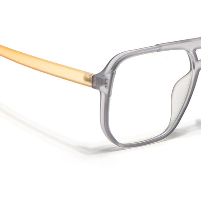Eyejack Canment Grey Wayfarer Eyeglasses for Men & Women (CM28014FCL1891-C4)