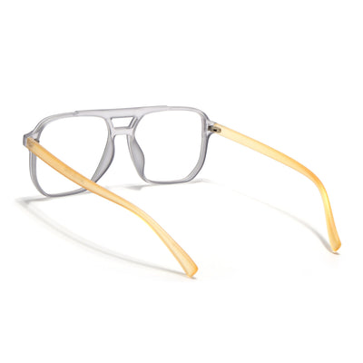 Eyejack Canment Grey Wayfarer Eyeglasses for Men & Women (CM28014FCL1891-C4)