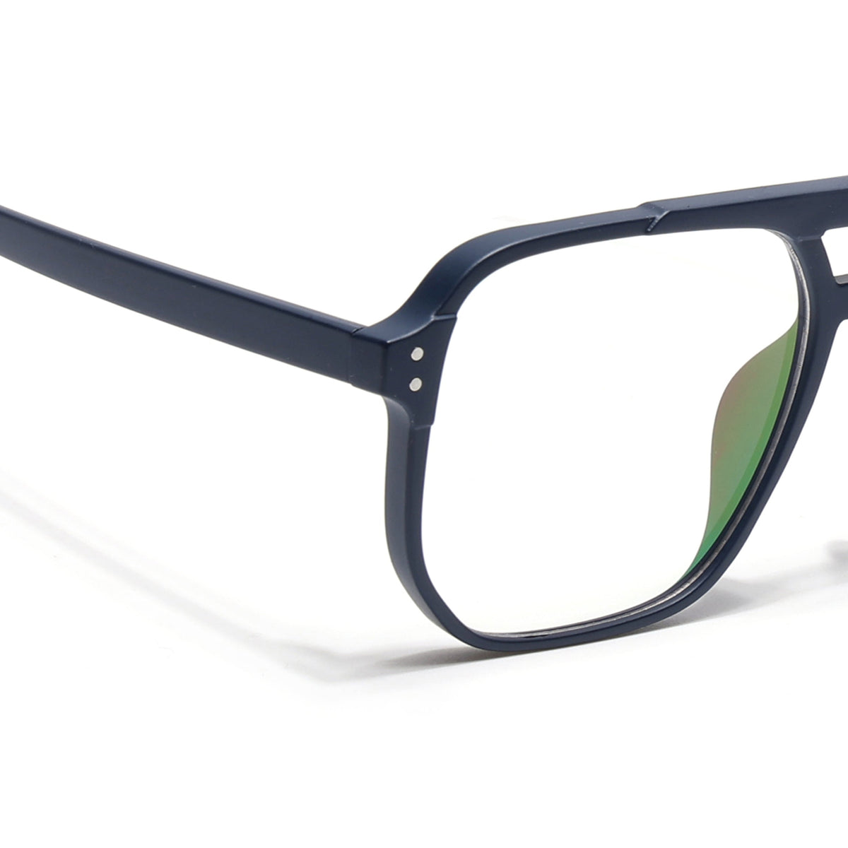 Eyejack Canment Navy Blue Wayfarer Eyeglasses for Men & Women (CM28014FCL1892-C5)