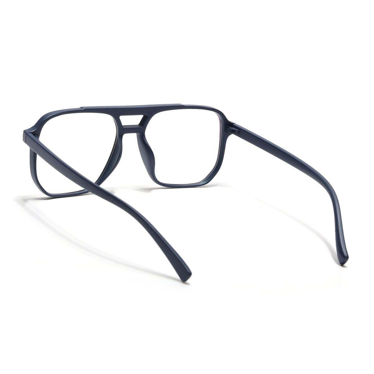 Eyejack Canment Navy Blue Wayfarer Eyeglasses for Men & Women (CM28014FCL1892-C5)