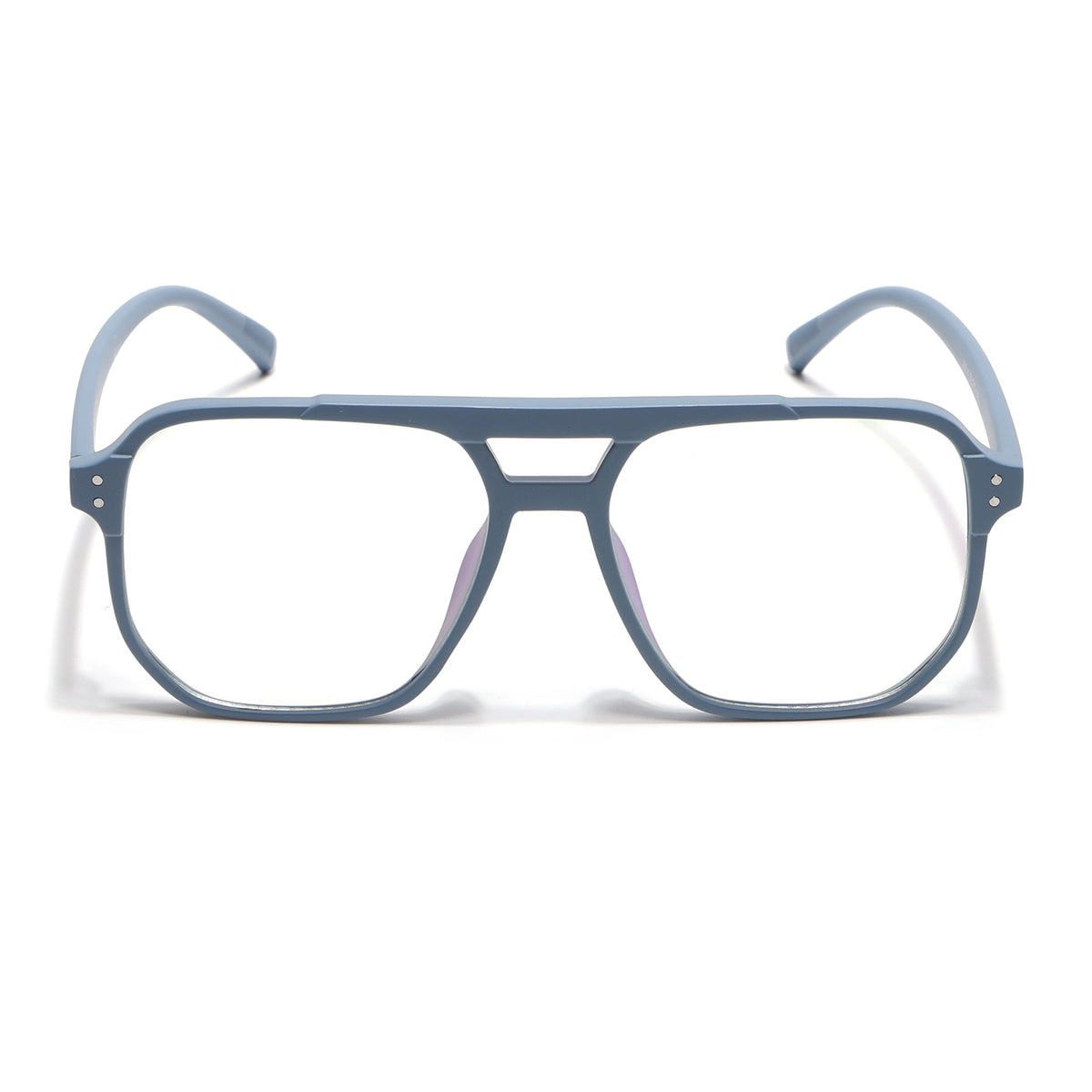 Eyejack Canment Sky Blue Wayfarer Eyeglasses for Men & Women (CM28014FCL1893-C6)