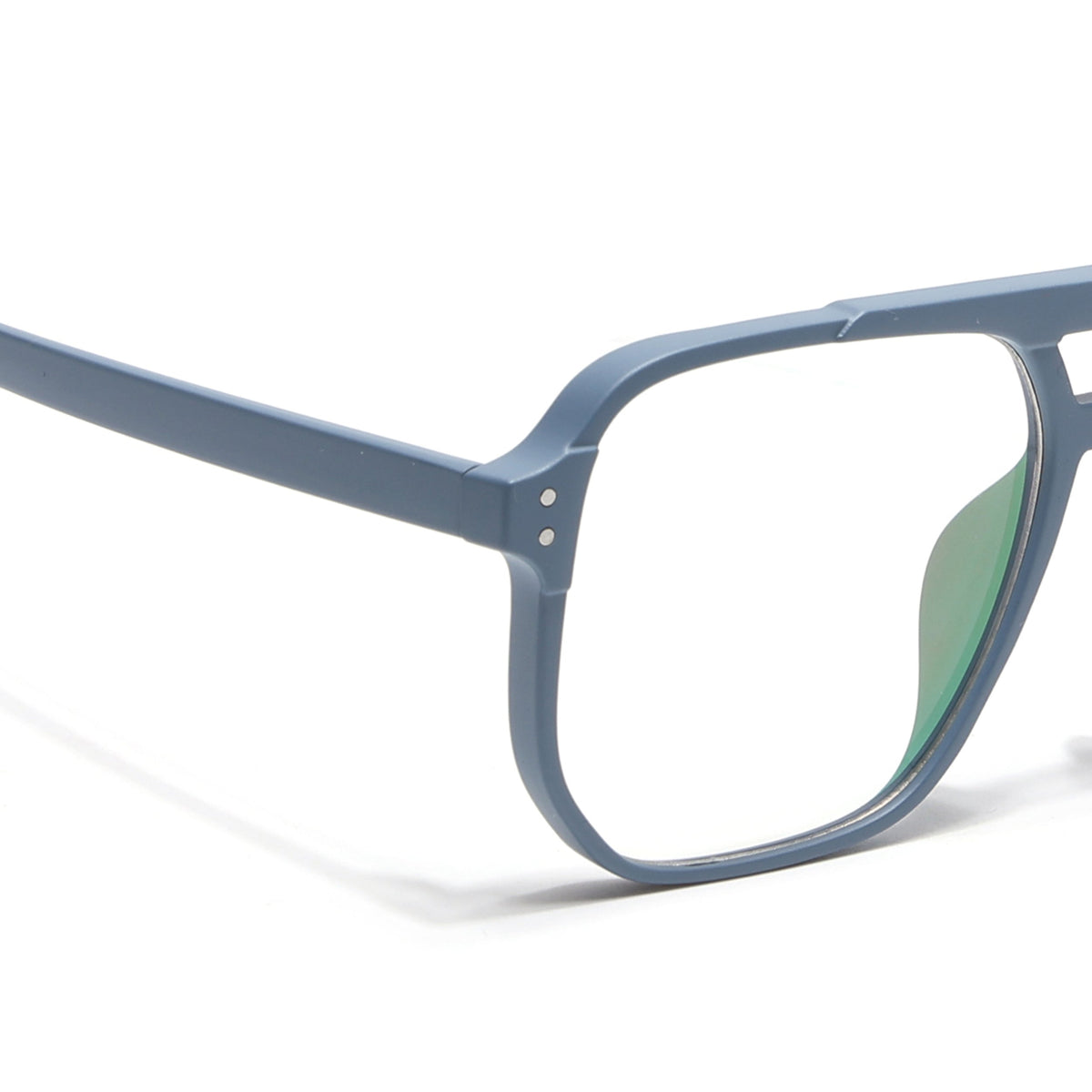 Eyejack Canment Sky Blue Wayfarer Eyeglasses for Men & Women (CM28014FCL1893-C6)
