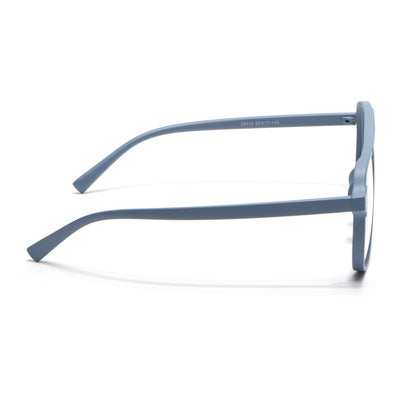 Eyejack Canment Sky Blue Wayfarer Eyeglasses for Men & Women (CM28014FCL1893-C6)
