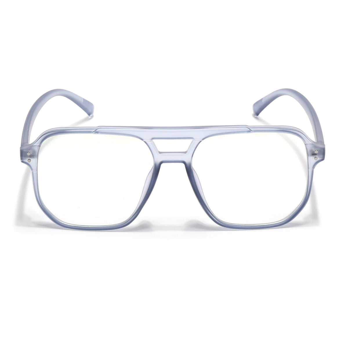 Eyejack Canment Blue Wayfarer Eyeglasses for Men & Women (CM28014FCL1894-C7)