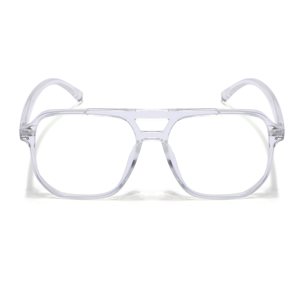 Eyejack Canment Transparent Wayfarer Eyeglasses for Men & Women (CM28014FCL1896-C9)