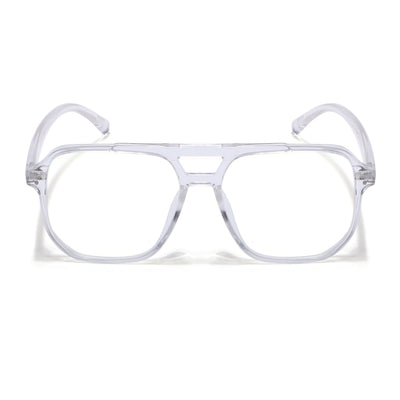 Eyejack Canment Transparent Wayfarer Eyeglasses for Men & Women (CM28014FCL1896-C9)