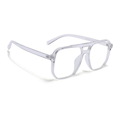 Eyejack Canment Transparent Wayfarer Eyeglasses for Men & Women (CM28014FCL1896-C9)